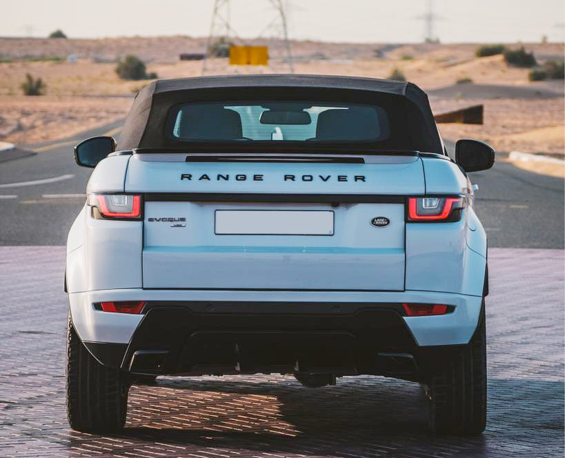 Белый Land Rover Кабриолет Range Rover Evoque 2016 год